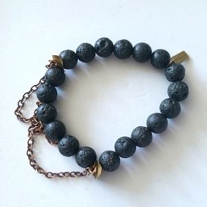 LoCal Girl Black and Copper Beaded Bracelet